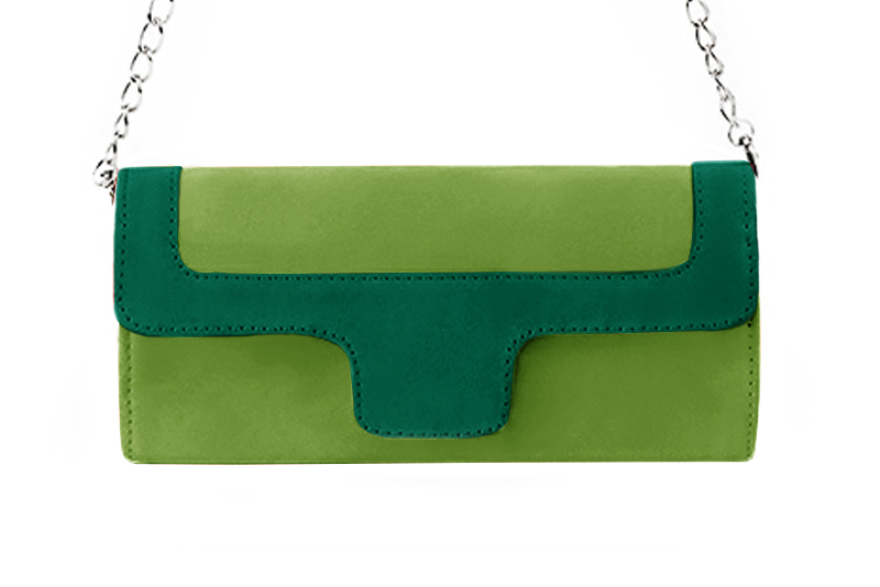 Emerald green dress clutch for women - Florence KOOIJMAN